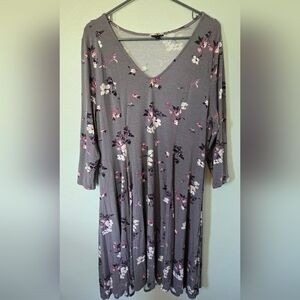 Torrid Purple Floral Dress Size 1